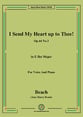 I Send My Heart up to Thee!Op.44 No.3,in E flat Major Vocal Solo & Collections sheet music cover